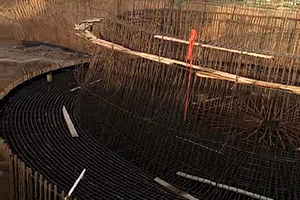 恩施砼烟囱新建施工现场